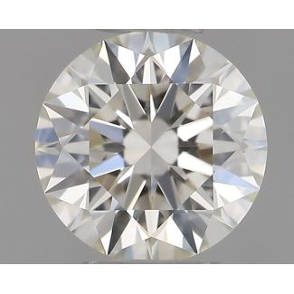 0.36 Carat Round H VVS1 EX IGI Natural Diamond