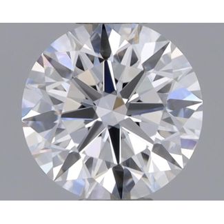 0.37 Carat Round D VVS1 EX GIA Natural Diamond