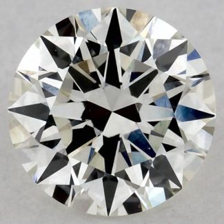 0.57 Carat Round H SI1 EX GIA Natural Diamond