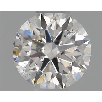 0.31 Carat Round H SI2 EX GIA Natural Diamond