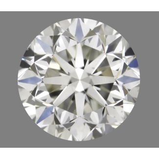 0.90 Carat Round K VS2 G EX VG GIA Natural Diamond