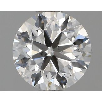 0.92 Carat Round G SI1 VG EX GIA Natural Diamond