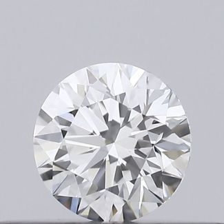 0.21 Carat Round F VVS2 EX VG GIA Natural Diamond