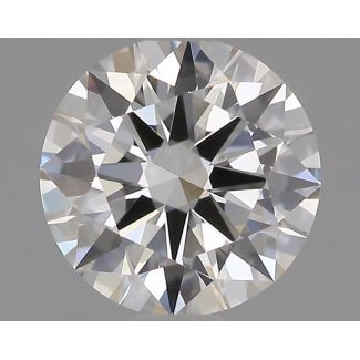 0.45 Carat Round E VVS2 EX GIA Natural Diamond