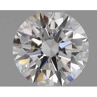 0.4 Carat Round F VS1 EX GIA Natural Diamond