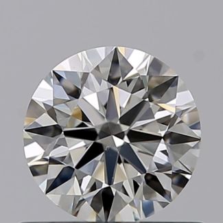 0.55 Carat Round I VS1 EX GIA Natural Diamond