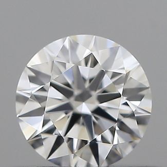 0.35 Carat Round E VVS2 EX GIA Natural Diamond