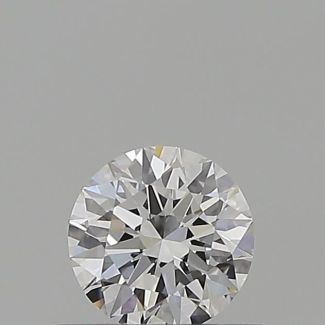 0.38 Carat Round D VVS2 EX GIA Natural Diamond