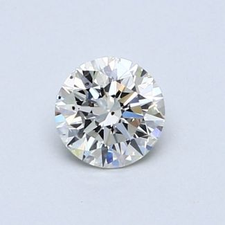 0.52 Carat Round I SI1 EX VG GIA Natural Diamond