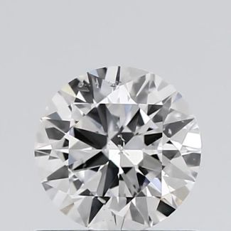 0.7 Carat Round D SI2 EX GIA Natural Diamond