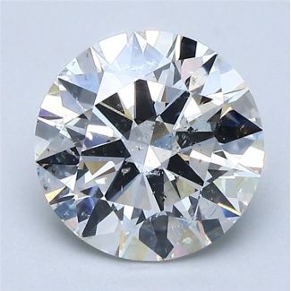 2.0 Carat Round H SI2 EX GIA Natural Diamond