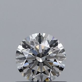 0.50 Carat Round D SI1 EX GIA Natural Diamond