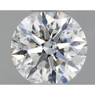 0.53 Carat Round E SI2 EX GIA Natural Diamond