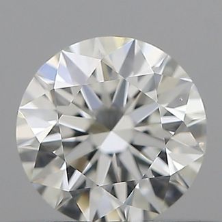 0.36 Carat Round H VVS2 EX GIA Natural Diamond