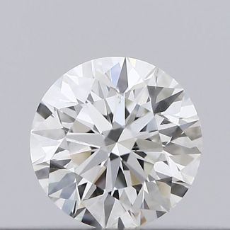 0.18 Carat Round H SI1 EX VG GIA Natural Diamond