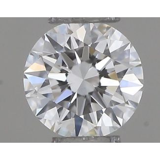 0.18 Carat Round D VVS1 EX VG GIA Natural Diamond