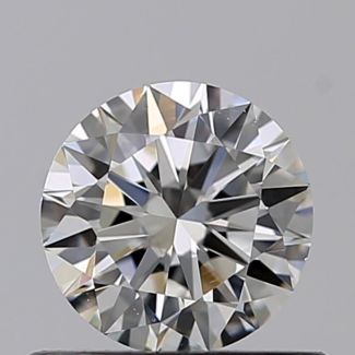 0.50 Carat Round H VS1 VG EX GIA Natural Diamond