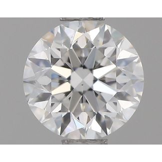 0.71 Carat Round F VS1 VG EX GIA Natural Diamond