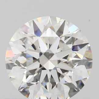 0.52 Carat Round H VVS1 EX GIA Natural Diamond