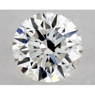 0.46 Carat Round H VVS1 EX GIA Natural Diamond