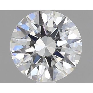 0.6 Carat Round F VVS2 EX GIA Natural Diamond