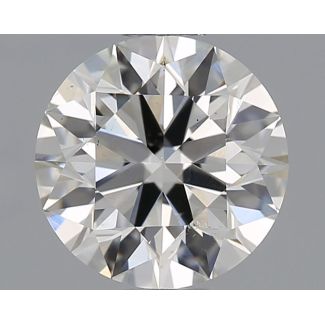 0.9 Carat Round H SI1 EX IGI Natural Diamond