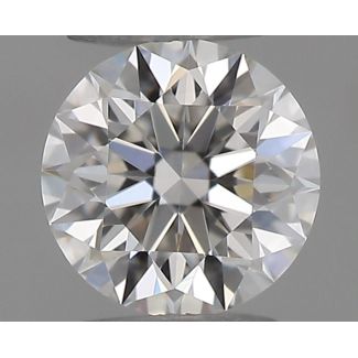 0.18 Carat Round F VVS1 EX GIA Natural Diamond