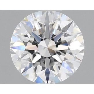 0.6 Carat Round F SI1 EX GIA Natural Diamond