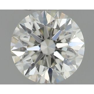 0.31 Carat Round H VVS1 EX IGI Natural Diamond