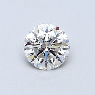 0.51 Carat Round H VVS1 VG EX GIA Natural Diamond