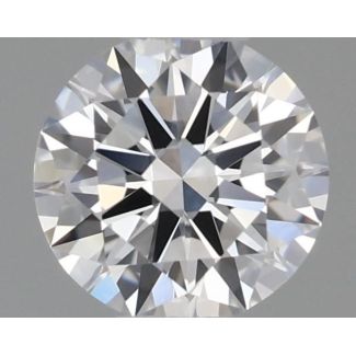 0.34 Carat Round D VVS1 EX GIA Natural Diamond