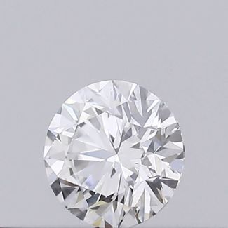 0.19 Carat Round E VVS2 EX VG GIA Natural Diamond