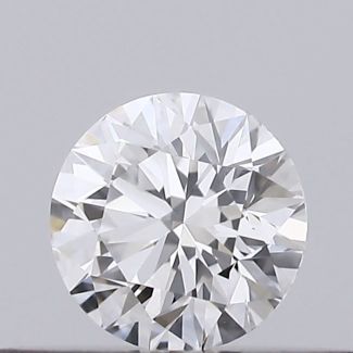 0.21 Carat Round F VVS2 EX VG GIA Natural Diamond