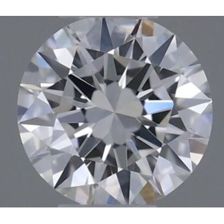 0.21 Carat Round F VVS2 EX GIA Natural Diamond