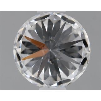 0.53 Carat Round E SI1 EX GIA Natural Diamond