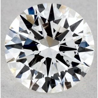 0.35 Carat Round I SI1 EX GIA Natural Diamond