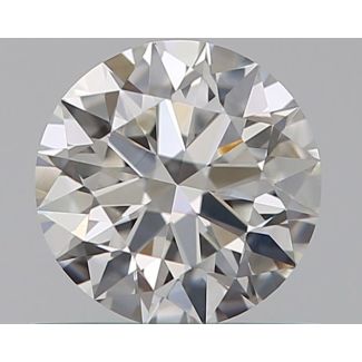 0.51 Carat Round F VS1 EX GIA Natural Diamond