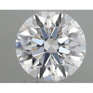 0.19 Carat Round E VVS2 EX GIA Natural Diamond