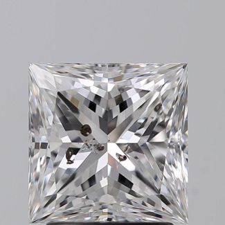 2.00 Carat Princess F I1 - EX VG GIA Natural Diamond