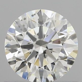 0.7 Carat Round H SI1 EX GIA Natural Diamond