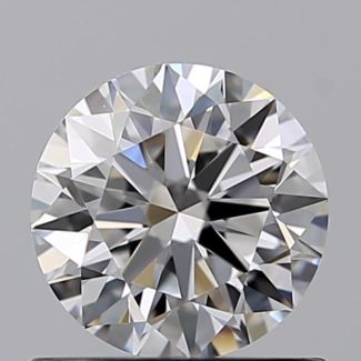 0.60 Carat Round E VVS2 EX GIA Natural Diamond