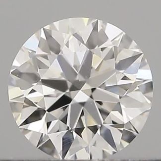 0.31 Carat Round H VVS2 EX GIA Natural Diamond