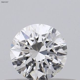 0.31 Carat Round G SI2 EX GIA Natural Diamond