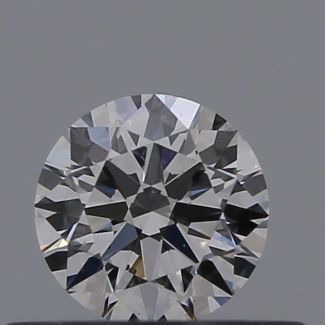 0.34 Carat Round I VVS1 EX GIA Natural Diamond