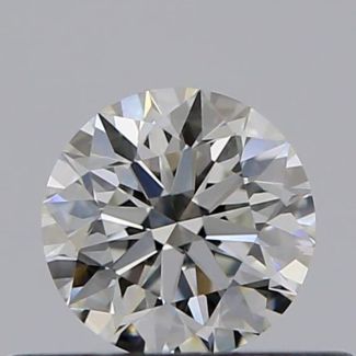 0.30 Carat Round F VVS2 EX VG GIA Natural Diamond