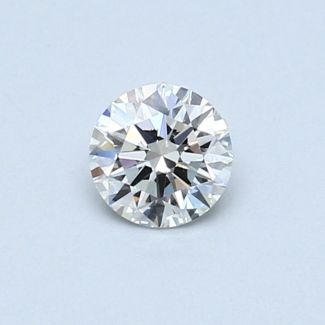 0.37 Carat Round F VVS2 EX VG GIA Natural Diamond