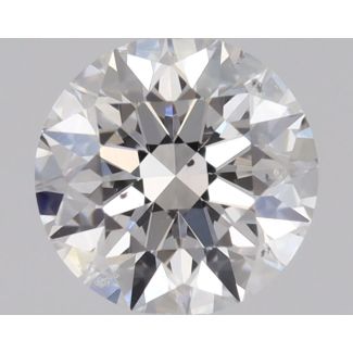 0.41 Carat Round D SI2 EX GIA Natural Diamond