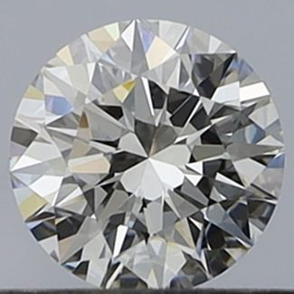 0.35 Carat Round E VVS2 EX GIA Natural Diamond