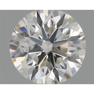 0.41 Carat Round F VS2 EX VG GIA Natural Diamond