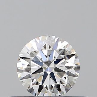 0.36 Carat Round F VS2 EX VG GIA Natural Diamond